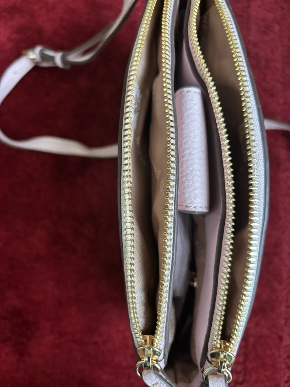 Anne Klein pink crossbody like new